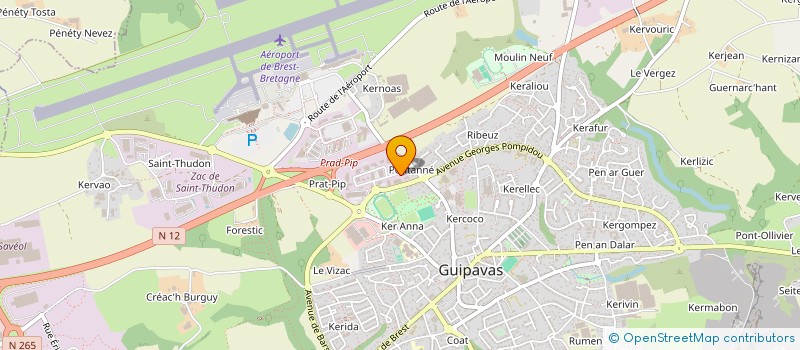 localisation de l'entreprise ASSOCIATION ANVOL à GUIPAVAS