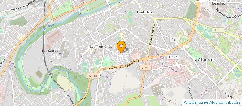 localisation de l'entreprise ASSOCIATION APAHR à POITIERS