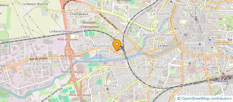 localisation de l'entreprise ASSOCIATION APHASIE BRETAGNE  RENNES