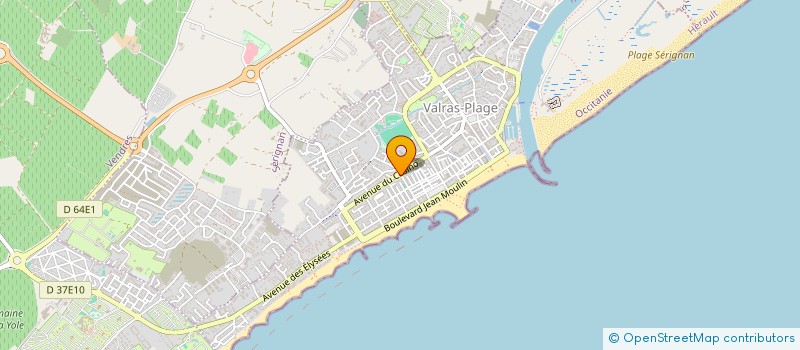 localisation de l'entreprise ASSOCIATION API  VALRAS-PLAGE