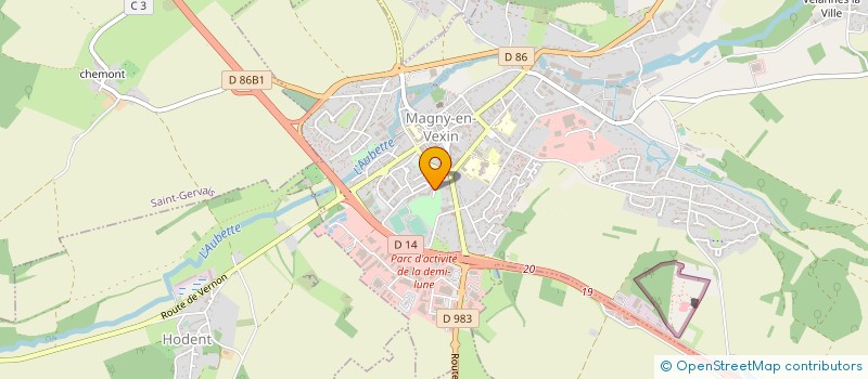 localisation de l'entreprise ASSOCIATION APICOURS  MAGNY-EN-VEXIN