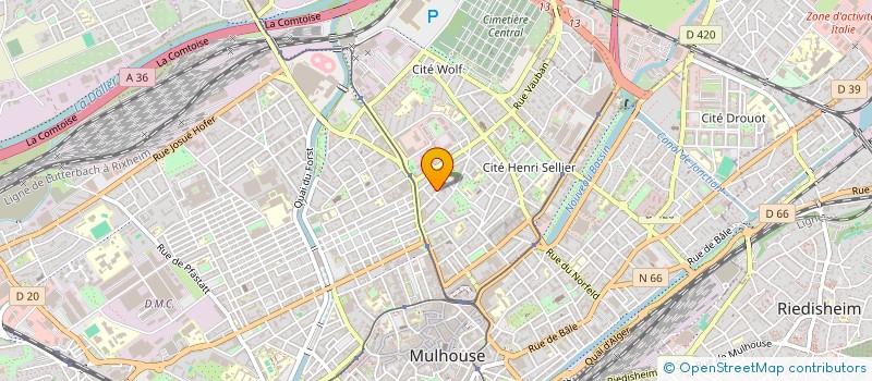 localisation de l'entreprise ASSOCIATION APPART  MULHOUSE