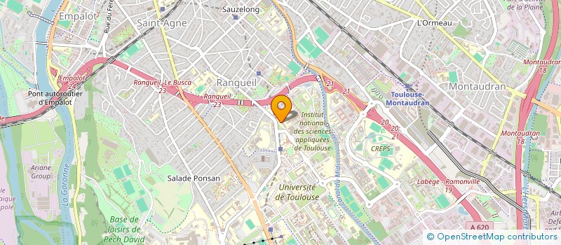 localisation de l'entreprise ASSOCIATION APPLICATION ACTUALISATION TECHNIQUES GESTION ENTREPRISES ADMINISTRATIONS à TOULOUSE