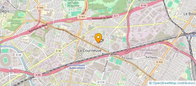 localisation de l'entreprise ASSOCIATION APPOHOSSONBO à LA COURNEUVE