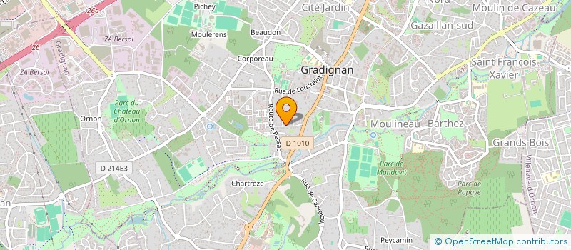 localisation de l'entreprise ASSOCIATION APRIL SHOWER  GRADIGNAN