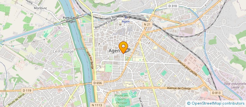 localisation de l'entreprise ASSOCIATION APSIDE  AGEN