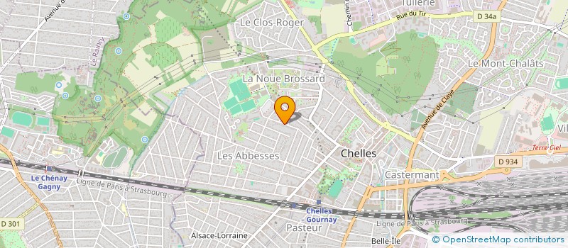 localisation de l'entreprise ASSOCIATION AQUA FORME à CHELLES