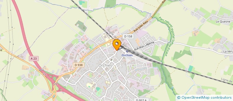 localisation de l'entreprise ASSOCIATION AQUADO  ORCHIES