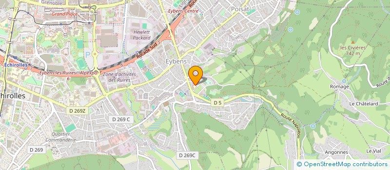 localisation de l'entreprise ASSOCIATION AQUARIOPHILE REGION GRENOBLOISE  CROLLES