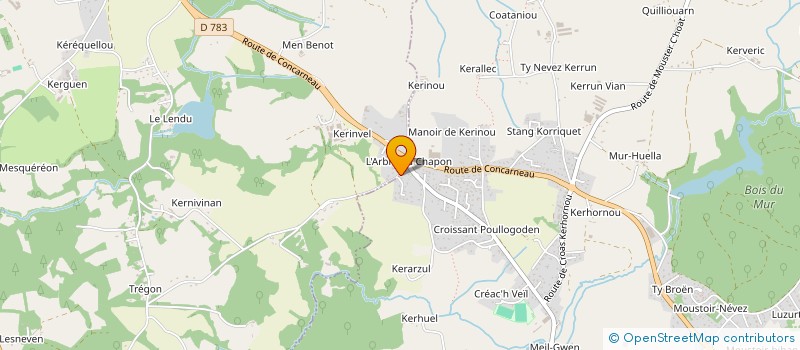 localisation de l'entreprise ASSOCIATION AQUASSO à SAINT-EVARZEC