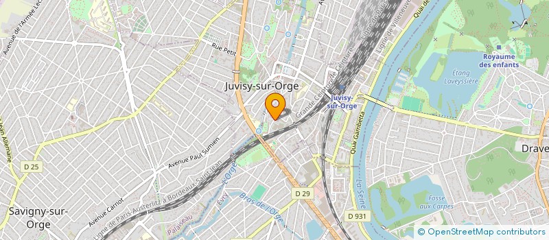 localisation de l'entreprise ASSOCIATION AQUATIQUE TOP à JUVISY-SUR-ORGE