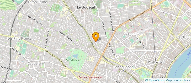 localisation de l'entreprise ASSOCIATION AQUITAINE 2 à LE BOUSCAT