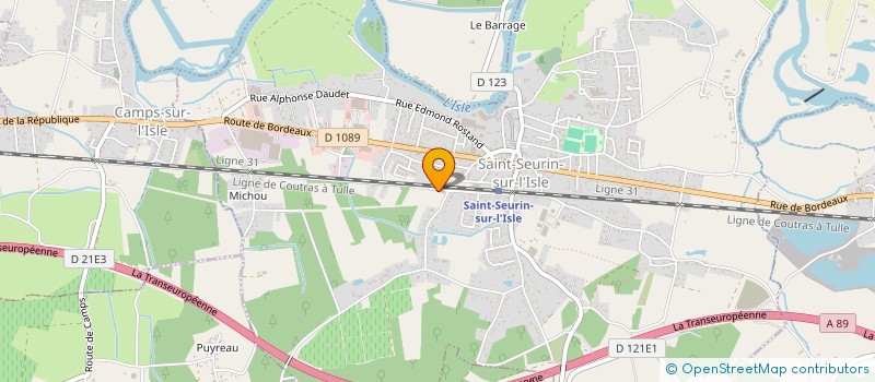 localisation de l'entreprise ASSOCIATION AQUITAINE CINEMA  7-AAC 7  SAINT-SEURIN-SUR-L'ISLE