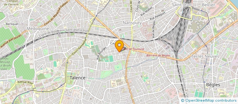 localisation de l'entreprise ASSOCIATION AQUITAINE DES CLARINETTISTES  TALENCE