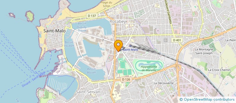 localisation de l'entreprise ASSOCIATION AR'A NOE  SAINT-MALO