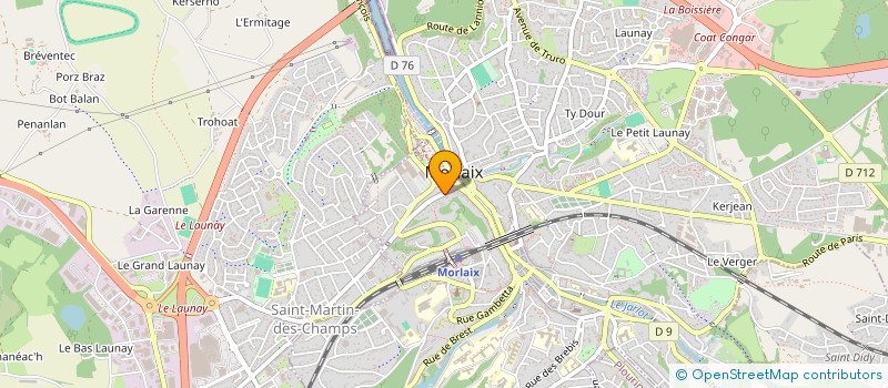 localisation de l'entreprise ASSOCIATION AR BED ALL  MORLAIX