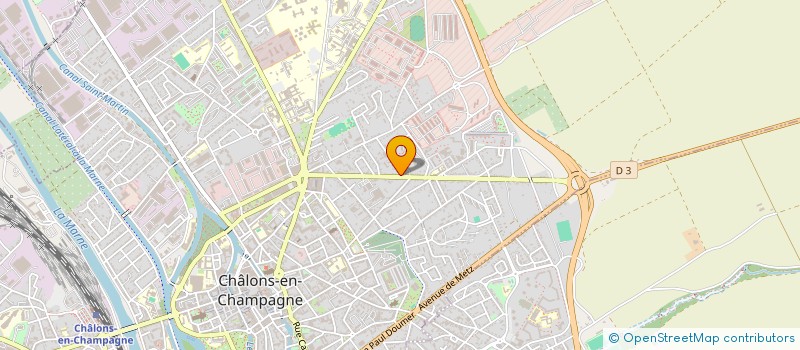 localisation de l'entreprise ASSOCIATION ARABESK DANSE PROJECT  CHALONS-EN-CHAMPAGNE