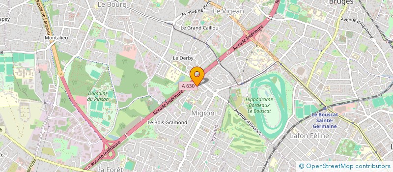 localisation de l'entreprise ASSOCIATION ARABESQUE AQUITAINE  EYSINES