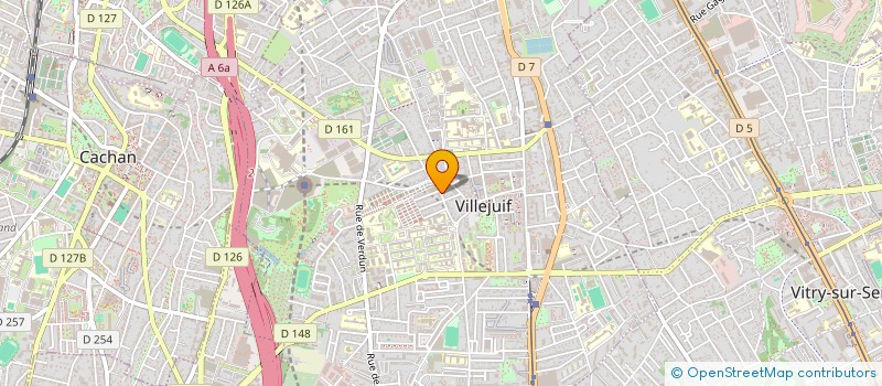 localisation de l'entreprise ASSOCIATION ARAE à VILLEJUIF