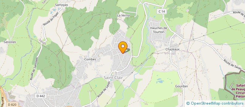 localisation de l'entreprise ASSOCIATION ARANA VARIETES  SAINT-CLAIR