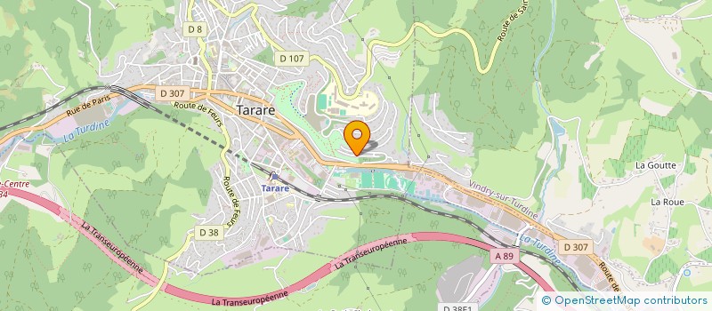 localisation de l'entreprise ASSOCIATION ARAVEHI  TARARE