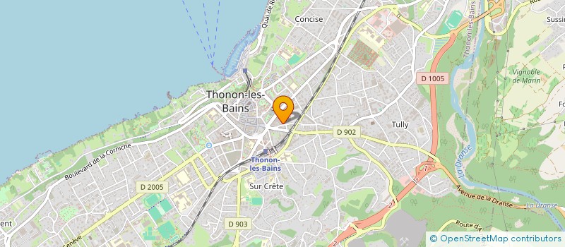 localisation de l'entreprise ASSOCIATION ARBOR à THONON-LES-BAINS