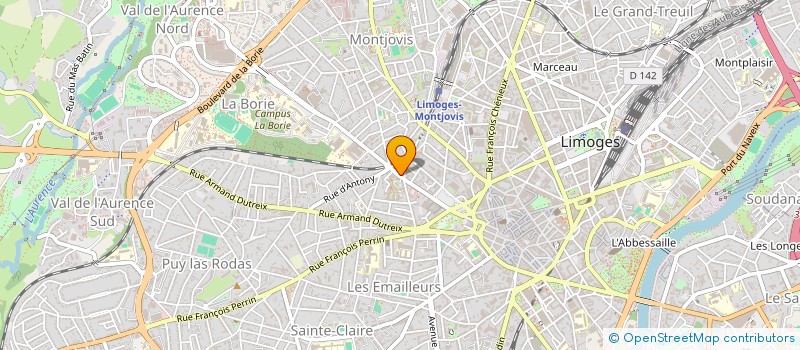 localisation de l'entreprise ASSOCIATION ARBORESCENCE à LIMOGES