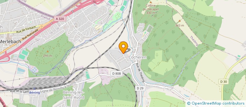 localisation de l'entreprise ASSOCIATION ARBORICOLE, HORTICOLE ET DES PRODUCTEURS D'EAU-DE-VIE NATURELLE DE COCHEREN  COCHEREN