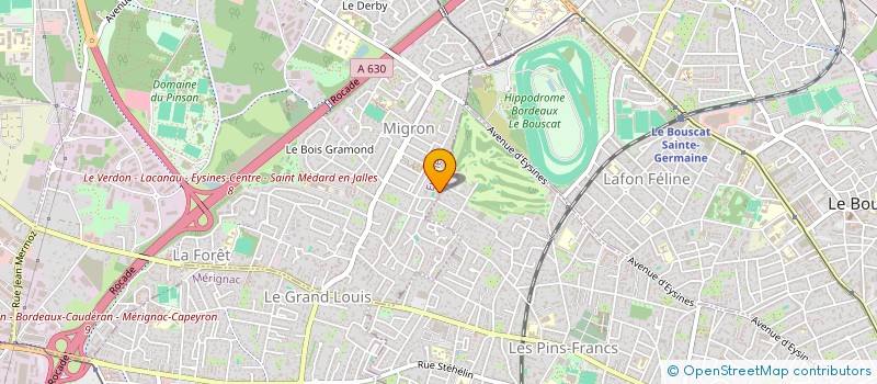 localisation de l'entreprise ASSOCIATION ARC EN CCEL à EYSINES
