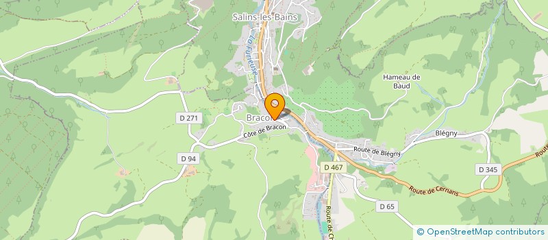 localisation de l'entreprise ASSOCIATION ARC EN CIEL à SALINS-LES-BAINS