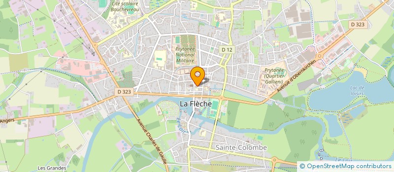 localisation de l'entreprise ASSOCIATION ARC EN CIEL à LA FLECHE