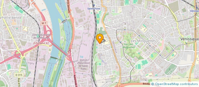localisation de l'entreprise ASSOCIATION ARC EN CIEL POUR LA GESTION DES CENTRES SOCIAUX ET CULTURELS DE SAINT-FONS à SAINT-FONS