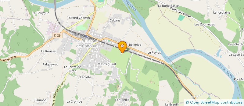 localisation de l'entreprise ASSOCIATION ARCADES  LE BUISSON-DE-CADOUIN