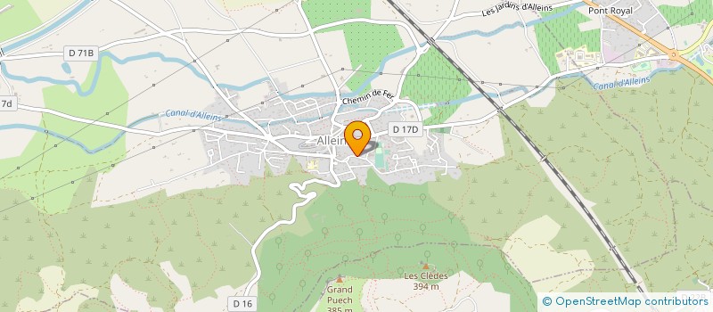 localisation de l'entreprise ASSOCIATION ARCHEO MED  ALLEINS