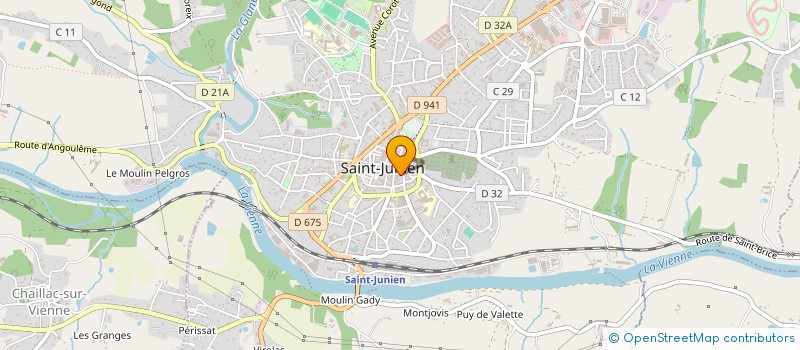 localisation de l'entreprise ASSOCIATION ARCHEOLOGIQUE SOCIETE DES VIEILLES PIERRES  SAINT-JUNIEN