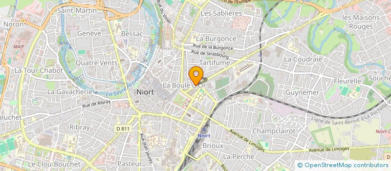 localisation de l'entreprise ASSOCIATION ARECOM  NIORT