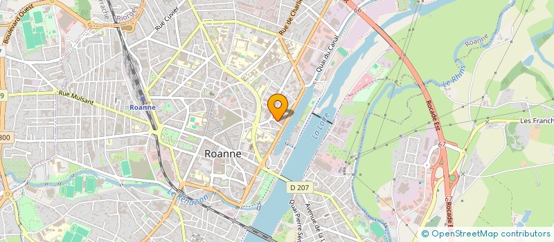 localisation de l'entreprise ASSOCIATION ARGANA  ROANNE