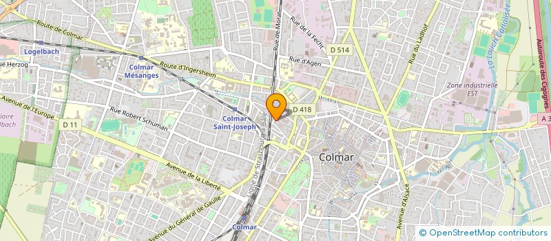 localisation de l'entreprise ASSOCIATION ARGILE CSS  COLMAR