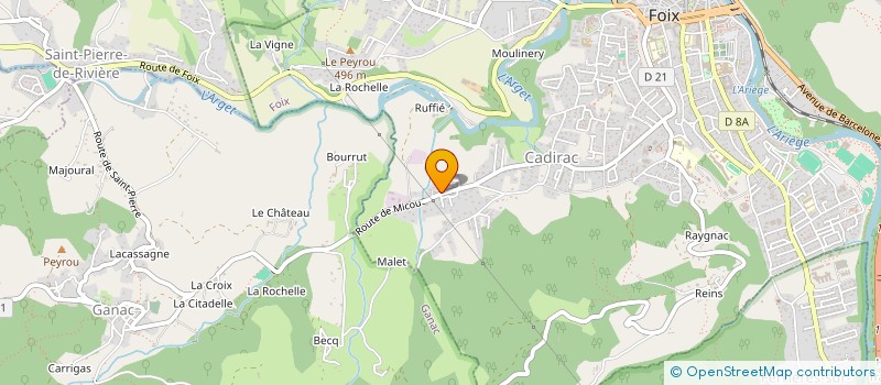 localisation de l'entreprise ASSOCIATION ARIEGEOISE POUR ENFANTS PRECOCES à FOIX