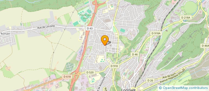 localisation de l'entreprise ASSOCIATION ARKENCIEL  LONGWY