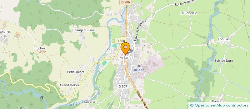 localisation de l'entreprise ASSOCIATION ARLANCOISE DE TIR  ARLANC