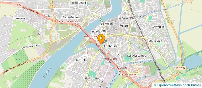 localisation de l'entreprise ASSOCIATION ARLESIENNE KICK BOXING SAVATE BOXE FRANCAISE  ARLES