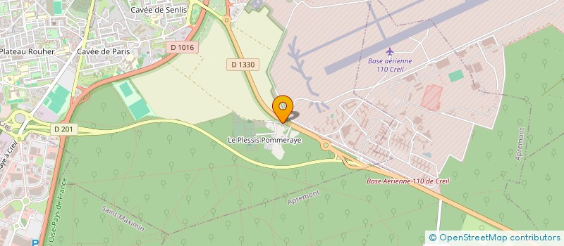 localisation de l'entreprise ASSOCIATION ARMA DANCE  CREIL