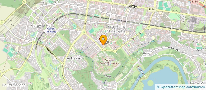 localisation de l'entreprise ASSOCIATION AROANE  CERGY