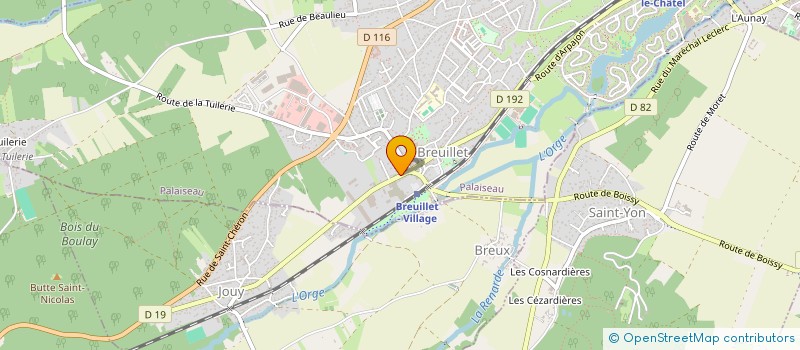 localisation de l'entreprise ASSOCIATION ARSI  BREUILLET