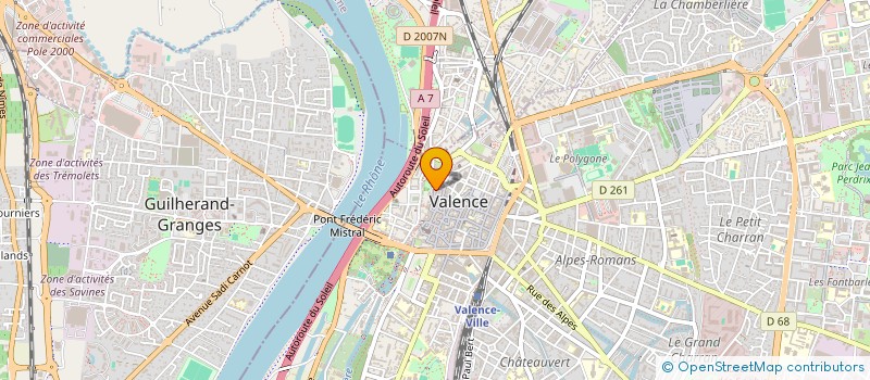 localisation de l'entreprise ASSOCIATION ART 3 à VALENCE