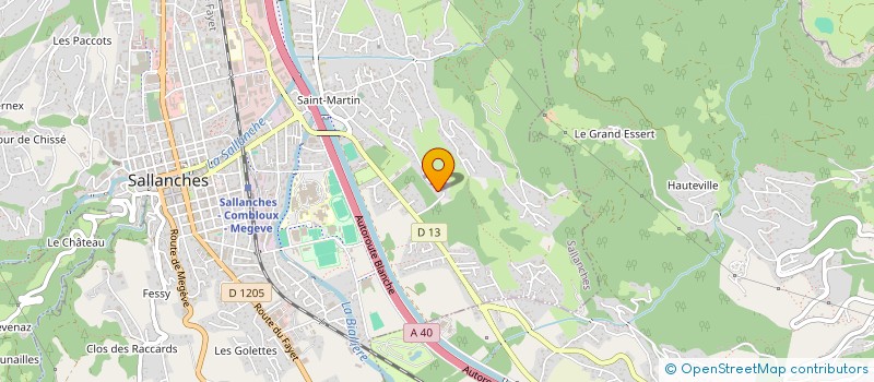 localisation de l'entreprise ASSOCIATION ART'CHOUM  SALLANCHES