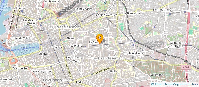 localisation de l'entreprise ASSOCIATION ART'CIRCUS à MARSEILLE