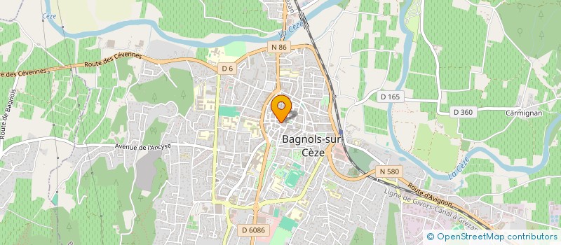 localisation de l'entreprise ASSOCIATION ART & CO  BAGNOLS-SUR-CEZE