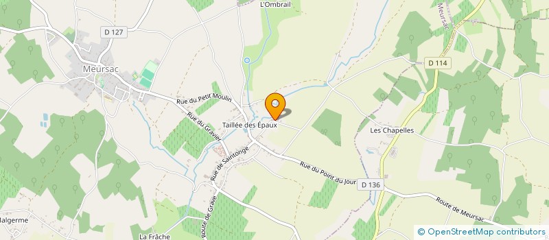 localisation de l'entreprise ASSOCIATION ART DU SPECTACLE VIVANT LES YEUX DE CRAIE  MEURSAC